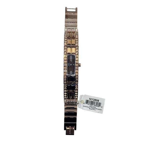 DKNY Ladies Bracelet Crystal Copper Dress Watch
